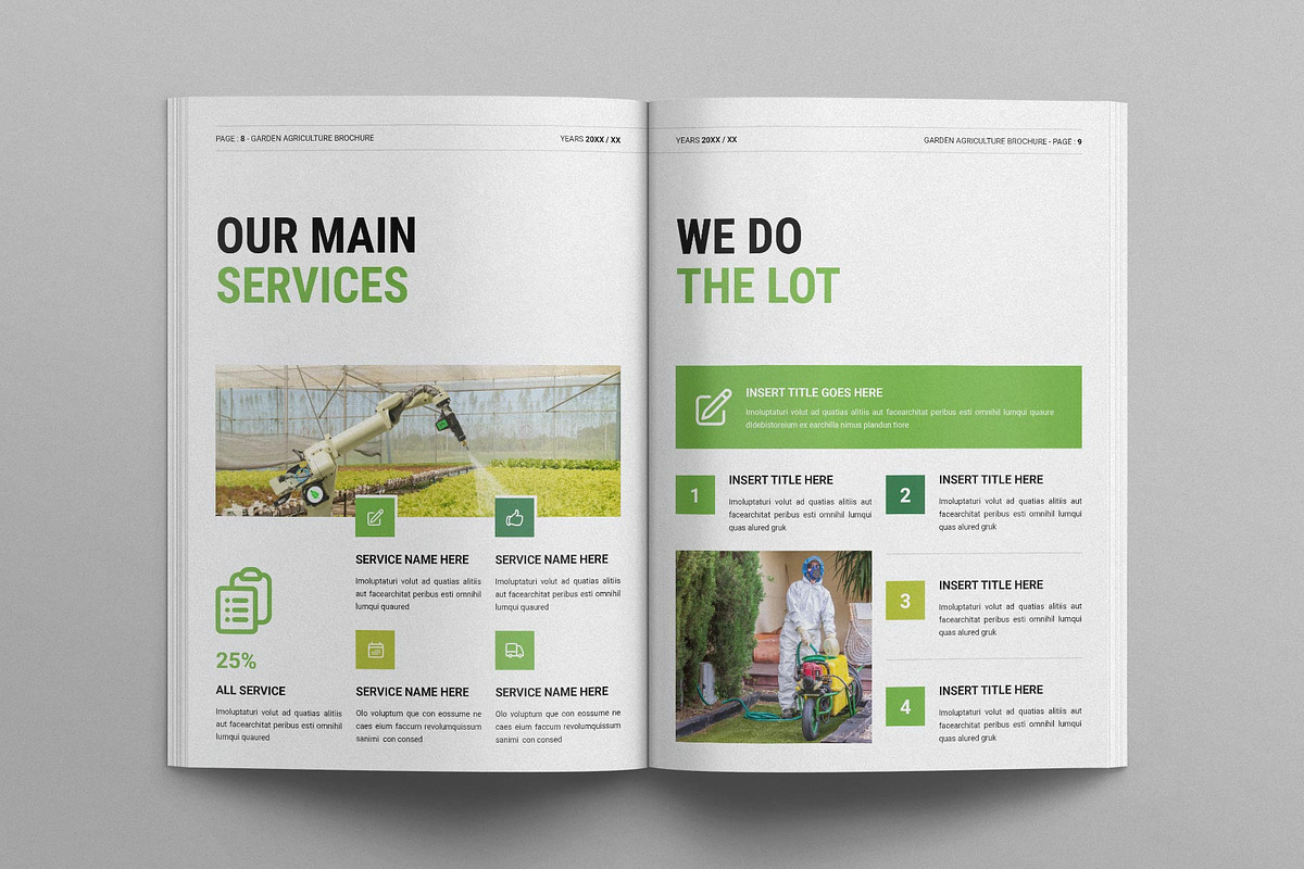 Garden Agriculture Brochure Template, a Brochure Template by E-Type (Photo 4 of 7)