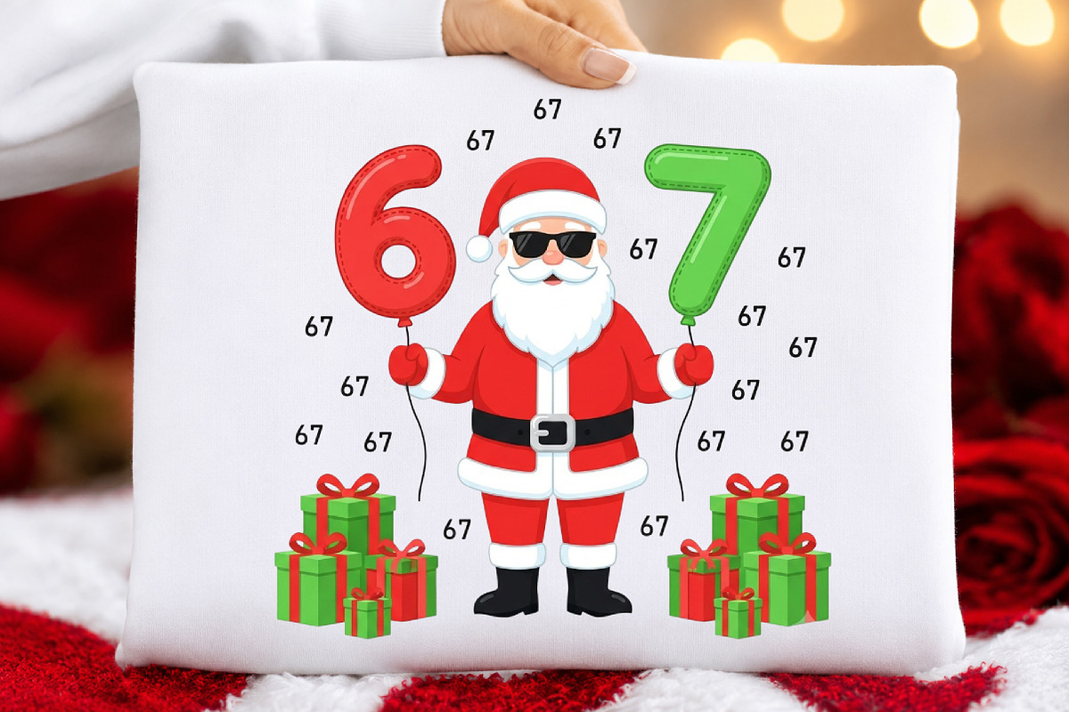 Six Seven Santa PNG, an Object Illustration by DreamCafeArt (Photo 5 of 7)
