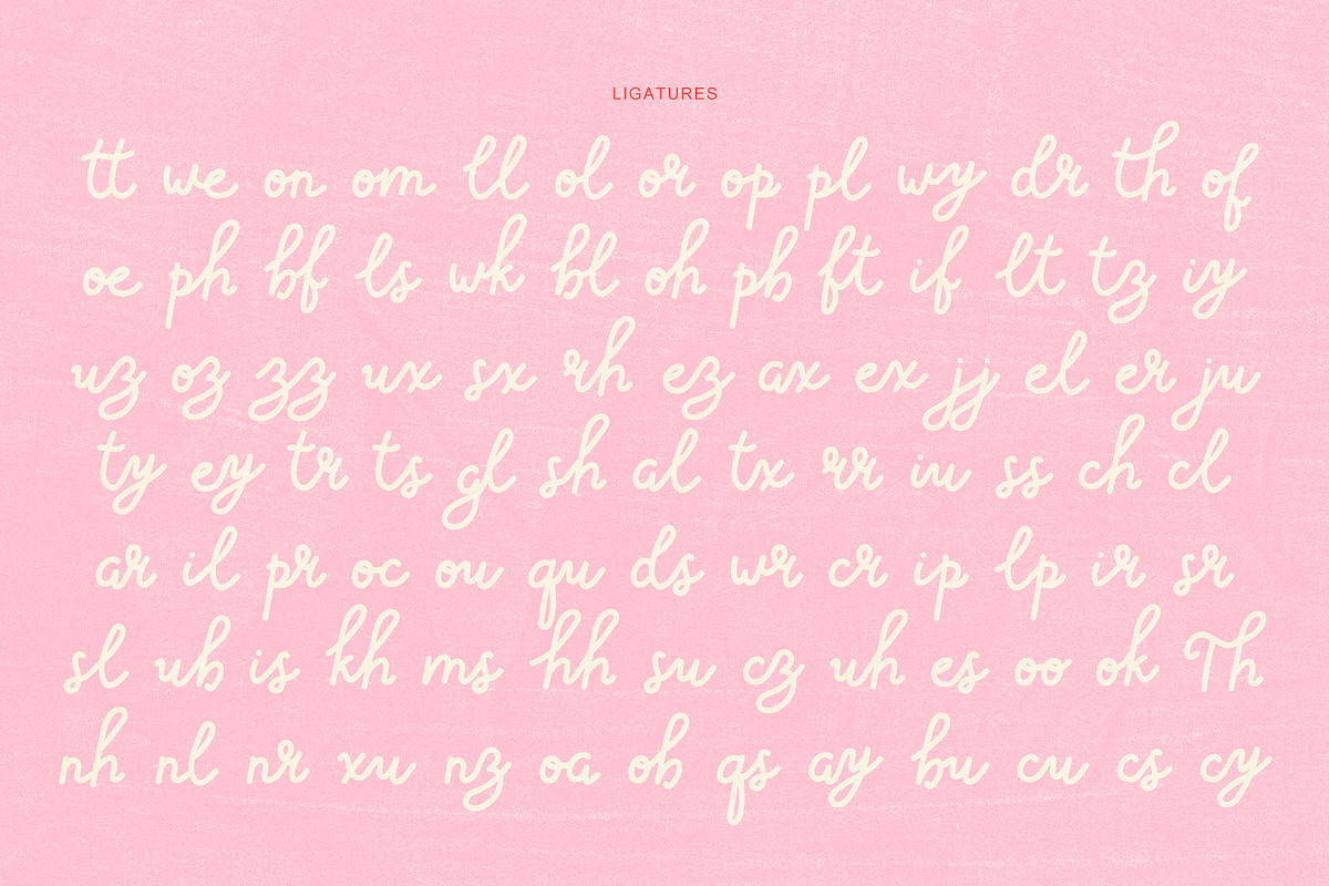 Big love | Hand-lettered font, a Handwritten Font by JuliaVolkova (Photo 3 of 8)
