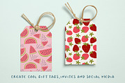 Summer Fruit Patterns and Elements, a Pattern Graphic by Sweet Fig (Thumbnail 4 of 6)