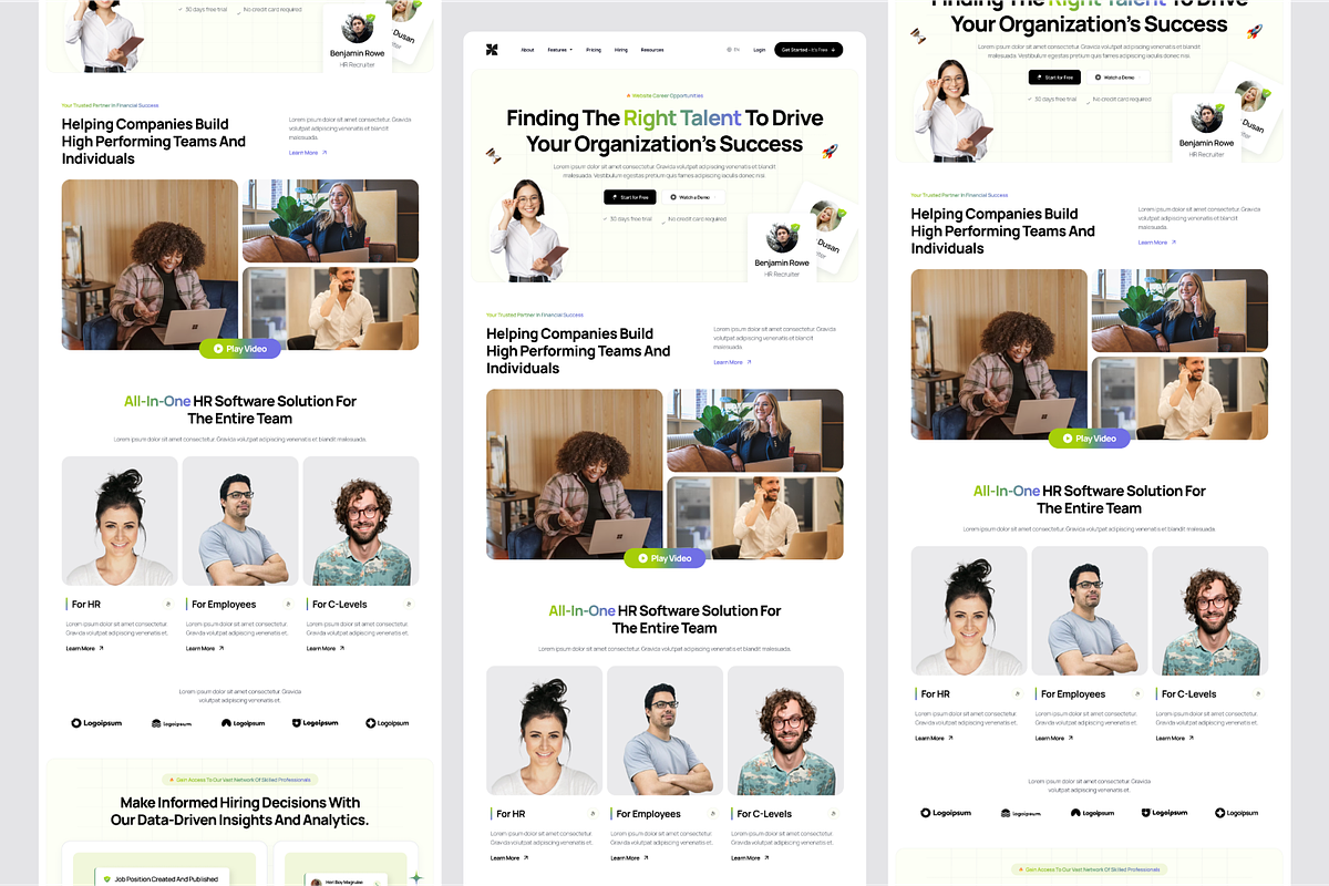 JobHive HR Recruitment Landing Page, a Landing Page Template by SquidPixey (Photo 5 of 5)