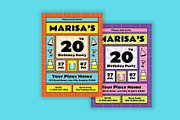 Creative Birthday Party Invitation, a Card Template by Neermana (Thumbnail 2 of 4)