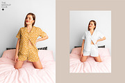 FEMALE PYJAMA MOCKUPS, a Shirt Mockup by MCKP*ME (Thumbnail 6 of 9)