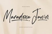 Maradona Junior, a Handwritten Font by NJ Studio (Thumbnail 1 of 8)