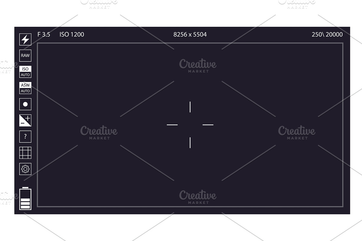 Camera viewfinder. Focusing, a Texture Graphic by Things for designers ...