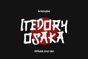 Itedory Osaka - Japanese Style Font