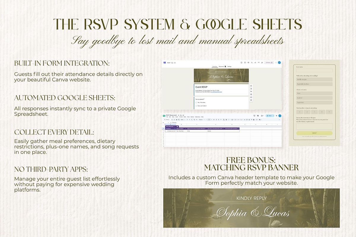 Canva Wedding Website Template, a Landing Page Template by OliaMuseDesign (Photo 6 of 9)