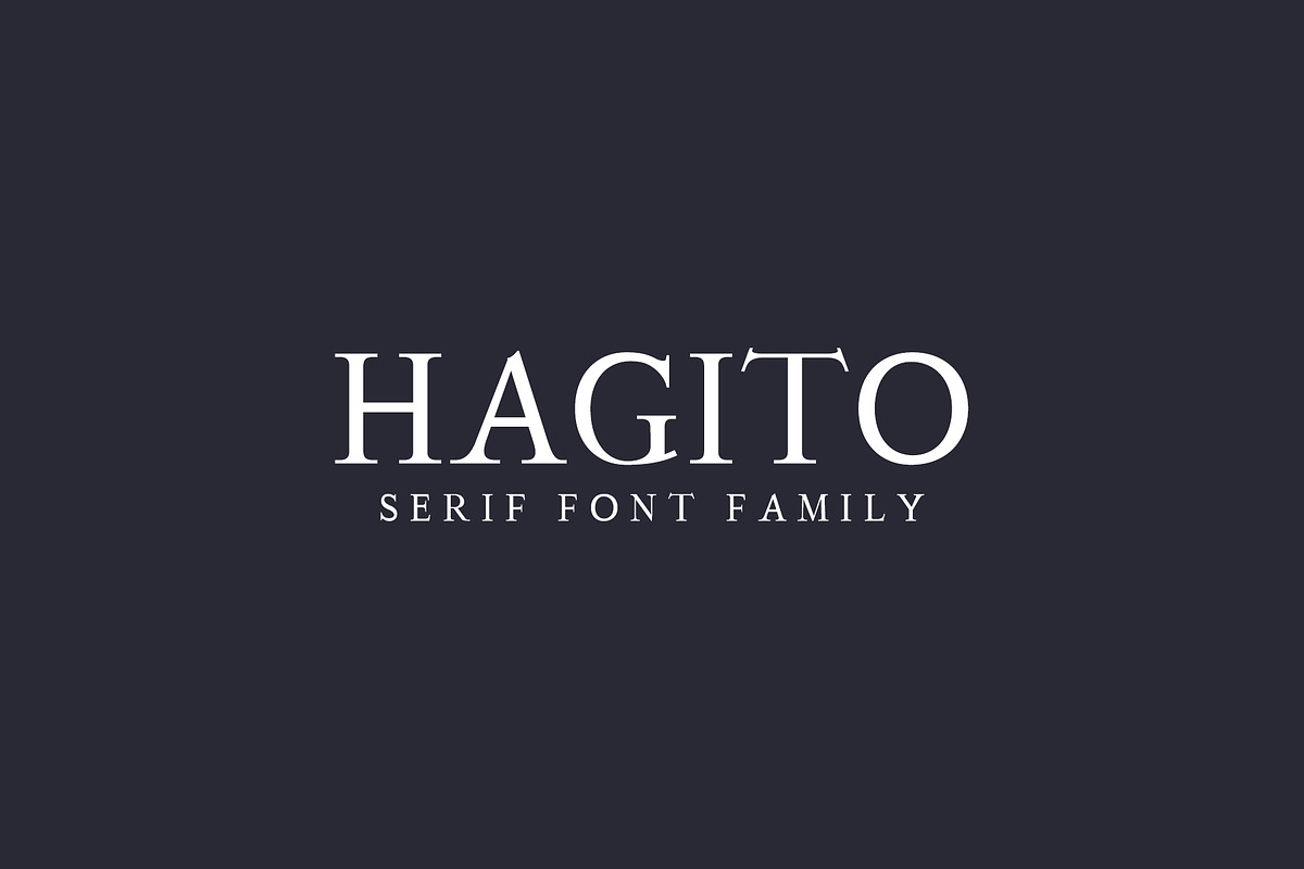 Hagito Serif Font Family Pack