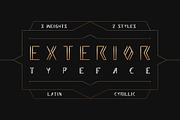 EXTERIOR - 6 fonts, a Sans Serif Font by 2DFUNS (Thumbnail 1 of 5)