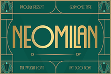 GC Neomilan - Neo Art Deco Typeface