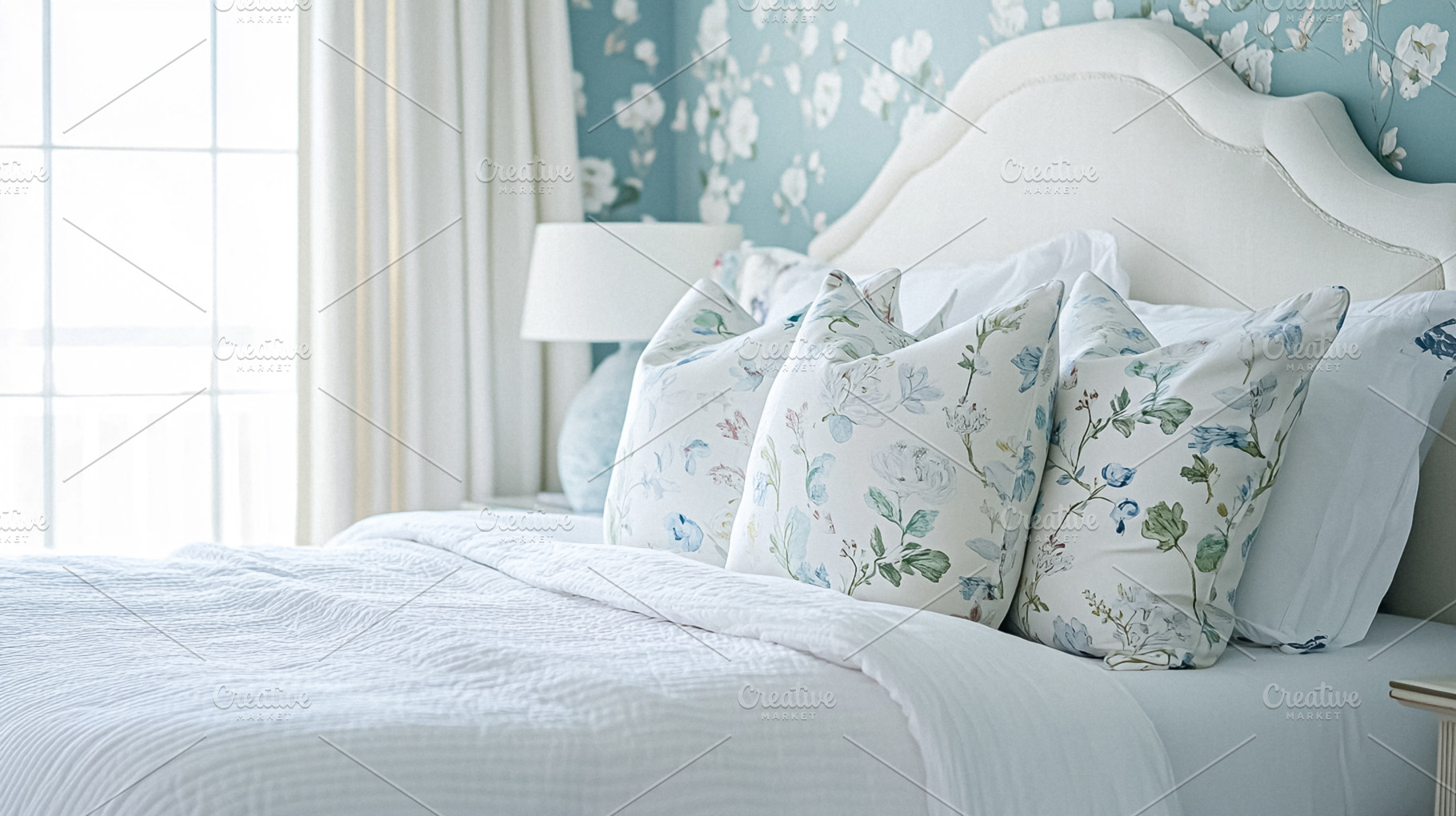 Coastal inspired decor interiors, blending soft blues, crisp whi, an Architecture Photo by Studio ANNA