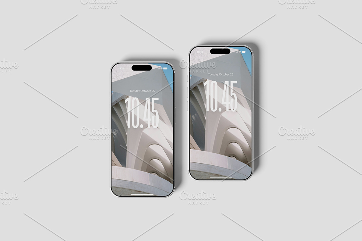 Premium Realistic iPhone Pro Mockup, an iPhone Mockup by Pikachudesign (Photo 2 of 5)