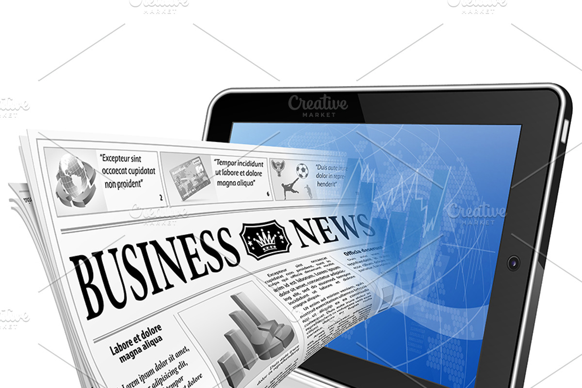 Business News Media Concepts, a Finance Illustration by TAlex (Photo 5 of 6)
