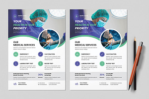 Healthcare Flyer Template, a Flyer Template by Cleffon_Graphic_Studio