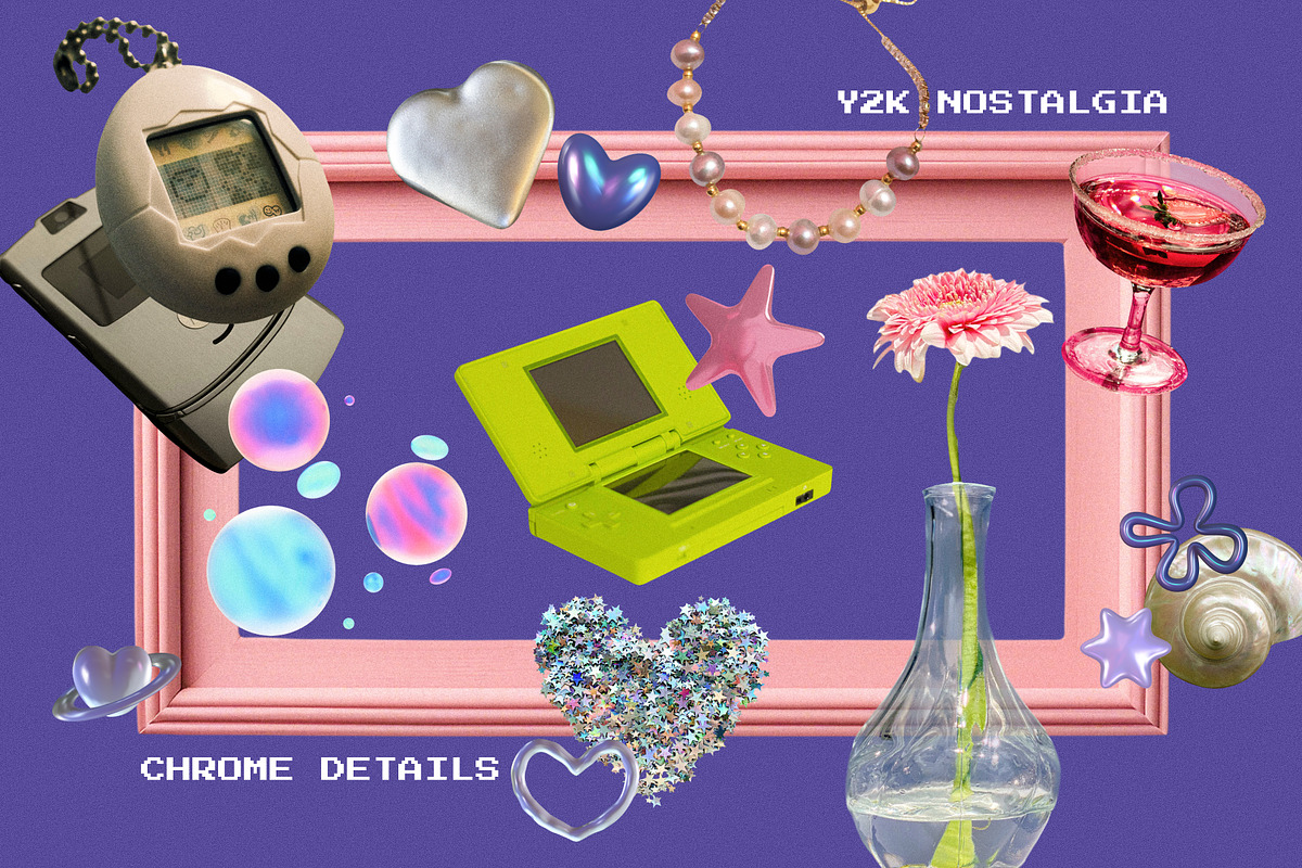 Y2K Glow & Dreamy Objects Pack, an Object Graphic by Anzhelika (Photo 9 of 10)