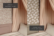 Vintage Bedroom Wallpaper Mockup, a Household Mockup by LinnestCreative (Thumbnail 2 of 5)