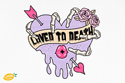 Skeleton Valentine Sublimation, a Seasonal Illustration by LemonDesign (Thumbnail 4 of 13)