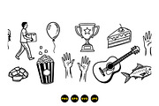 Hand Drawn Everyday Icon Set, an Illustration by designvectx (Thumbnail 3 of 3)