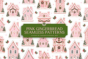 Pink Gingerbread Seamless Patterns, a Pattern Graphic by Euonia Meraki (Thumbnail 1 of 11)