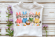 Crochet Easter Kittens png, an Illustration by DreamCafeArt (Thumbnail 4 of 6)