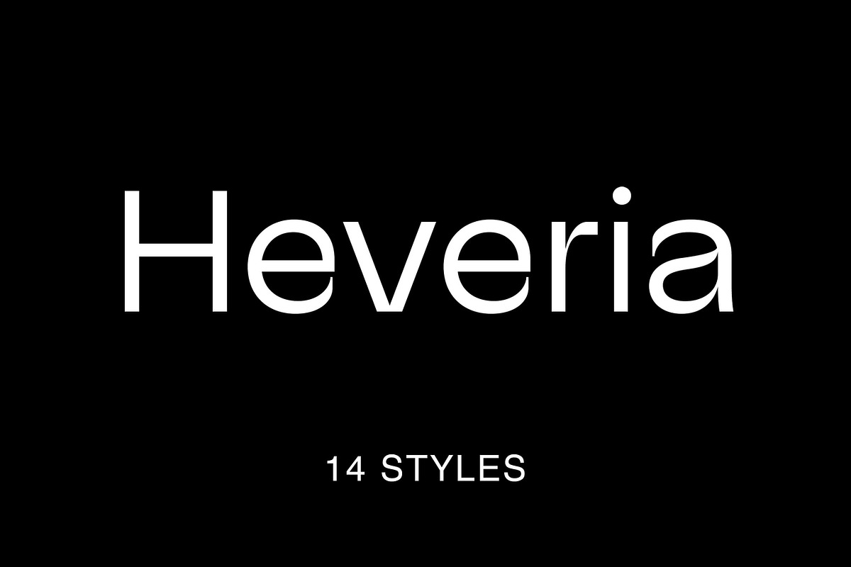 Heveria - Modern Sans Serif Family, a Sans Serif Font by Piotr Łapa (Photo 1 of 12)
