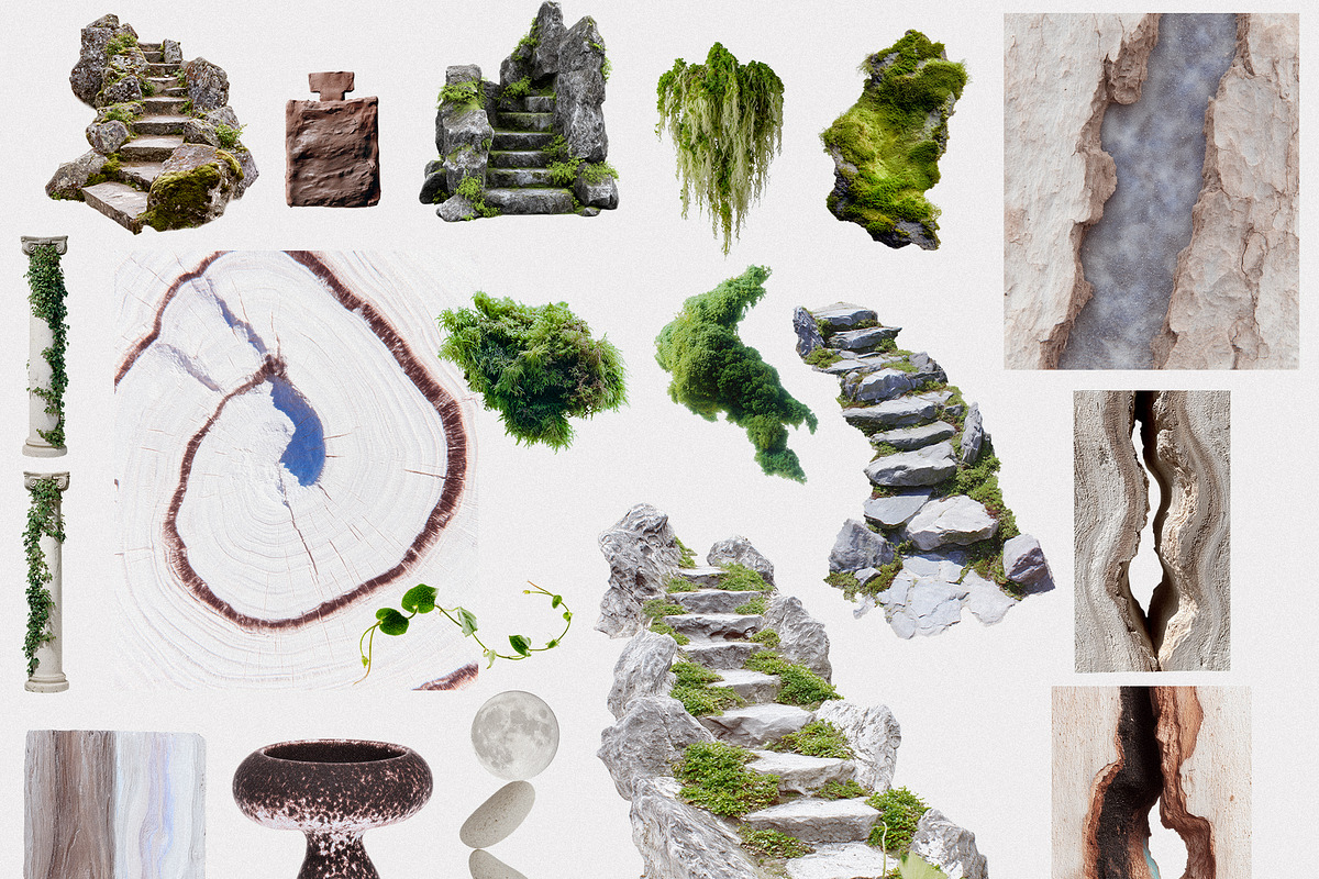 Hollow: Mystical Forest Collage Pack, an Object Graphic by Purple (Photo 9 of 13)