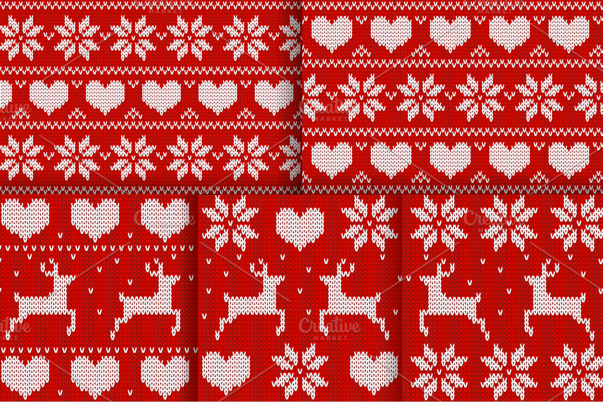 Set of 27 Christmas seamless pattern, a Pattern Graphic by Tori Design (Photo 2 of 4)