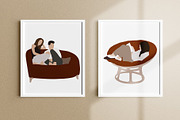 Reading & Resting People clipart, a Person Illustration by ApetekMarket (Thumbnail 7 of 7)
