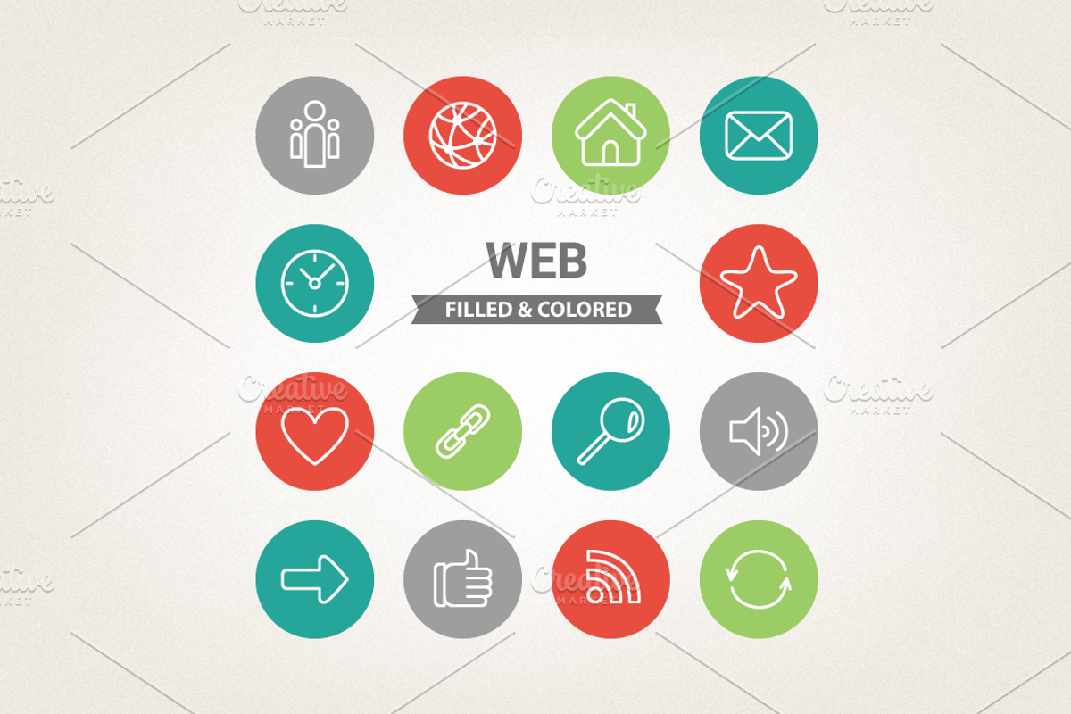Circle web icons preview 5