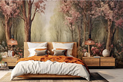 Tropical Plants Landscape Wallpaper, a Wallpaper Graphic by Muzi pear studio (Thumbnail 8 of 12)