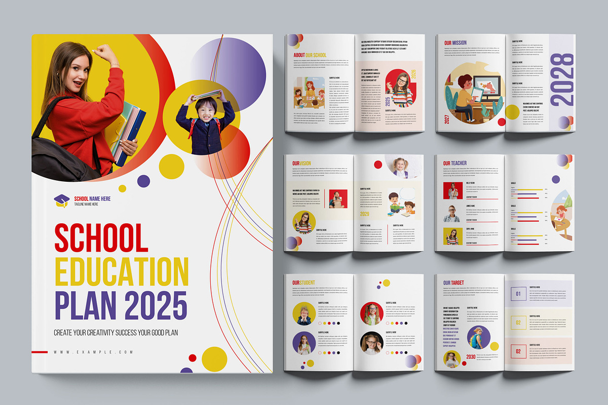 School Education Plan Brochure, a Brochure Template by ContestDesign (Photo 1 of 4)