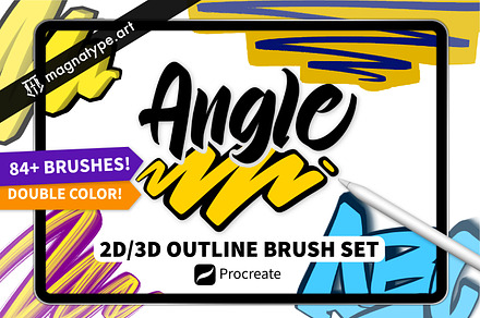 Outline ANGLE Brush Set