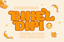 Bikel Dipi - Display Bubble Font