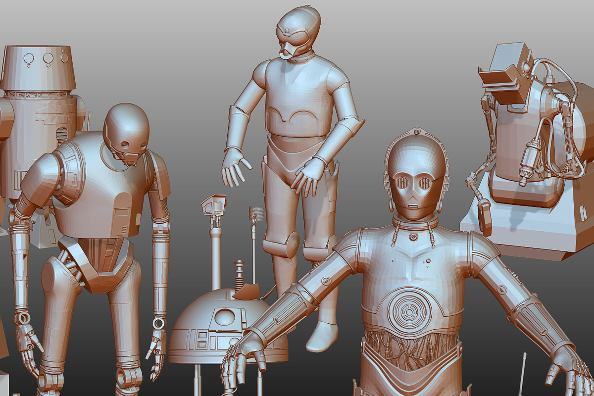 STAR WARS DROIDS PACK low poly, a Characters & Person 3D Model by 2$ SHOP (Photo 5 of 16)