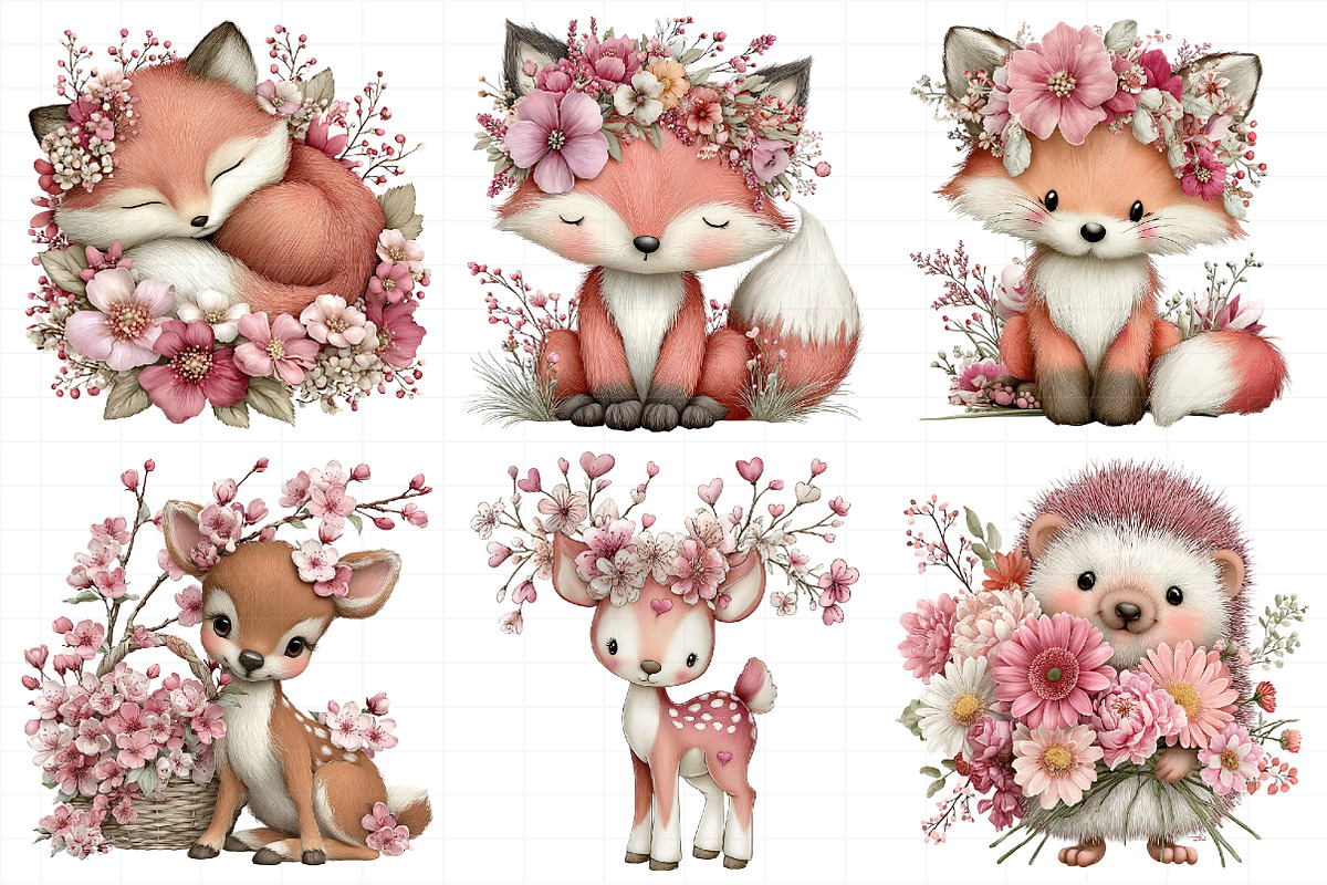 Whimsical Spring Animal Clipart, an Illustration by Daily.Designs (Photo 7 of 8)