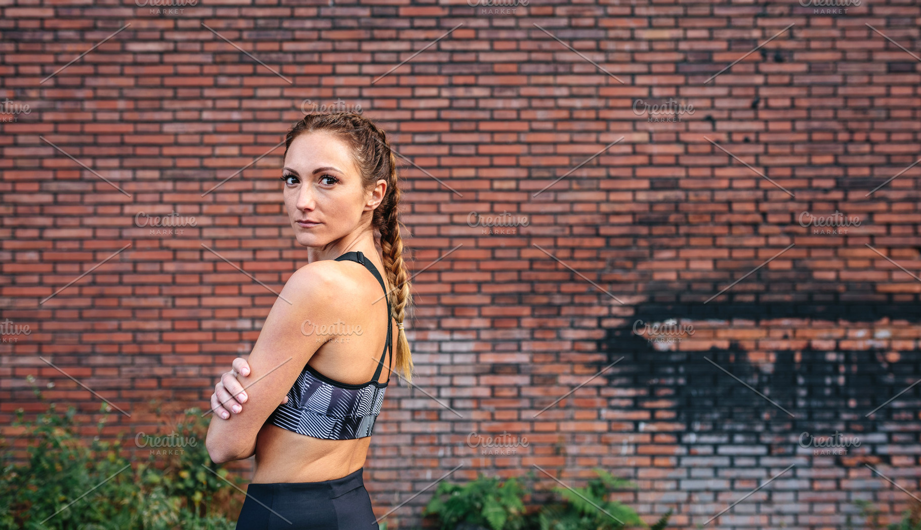 Sportswoman with boxer braids posing, a Sports & Recreation Photo by davidpereiras