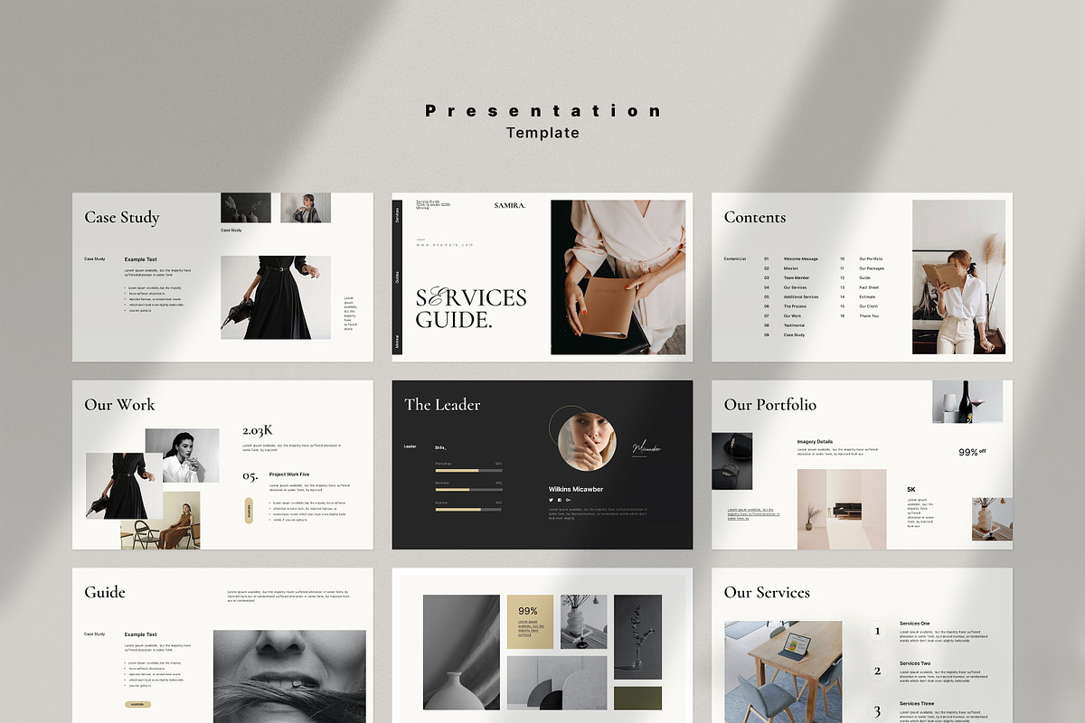 Service Guide Presentation Template, a Presentation Template by SparkPro