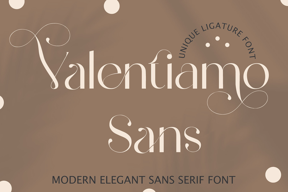 Valentiamo Sans| Stunning Sans Serif, a Sans Serif Font by MchCrafter (Photo 1 of 15)