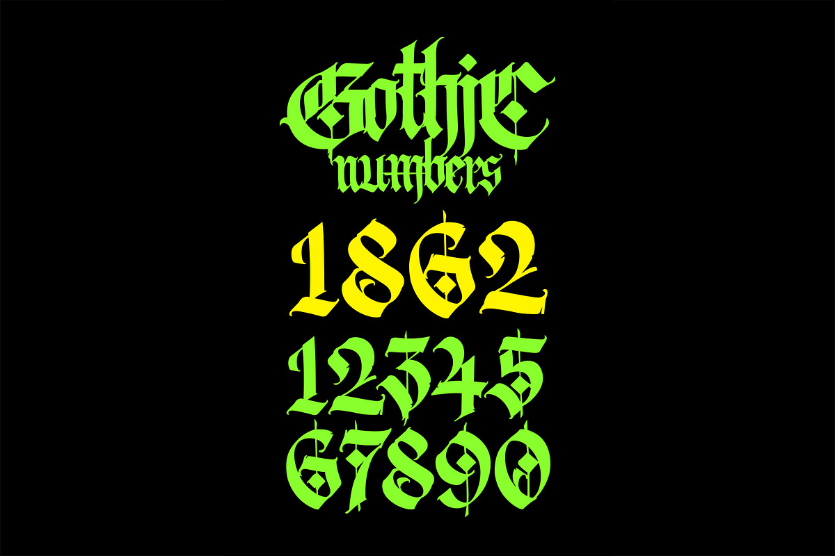 Gothic letters - 10, a Blackletter Font by GeekClick (Photo 25 of 26)