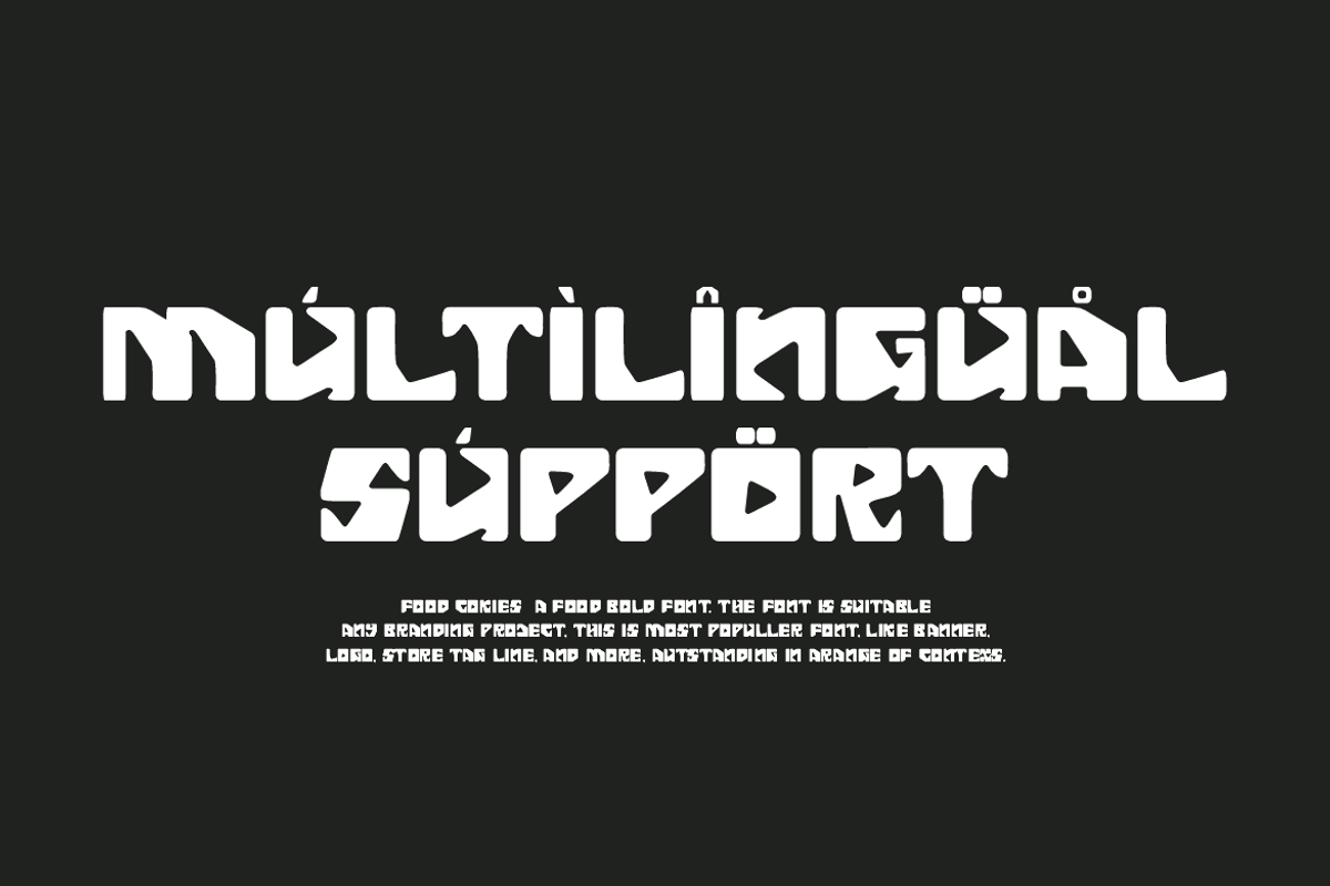 Food Cokies Font, a Sans Serif Font by QR Design Studio (Photo 2 of 10)