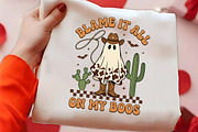 Cowboy ghost with lasso, a Seasonal Illustration by CrexoraLab (Thumbnail 2 of 4)