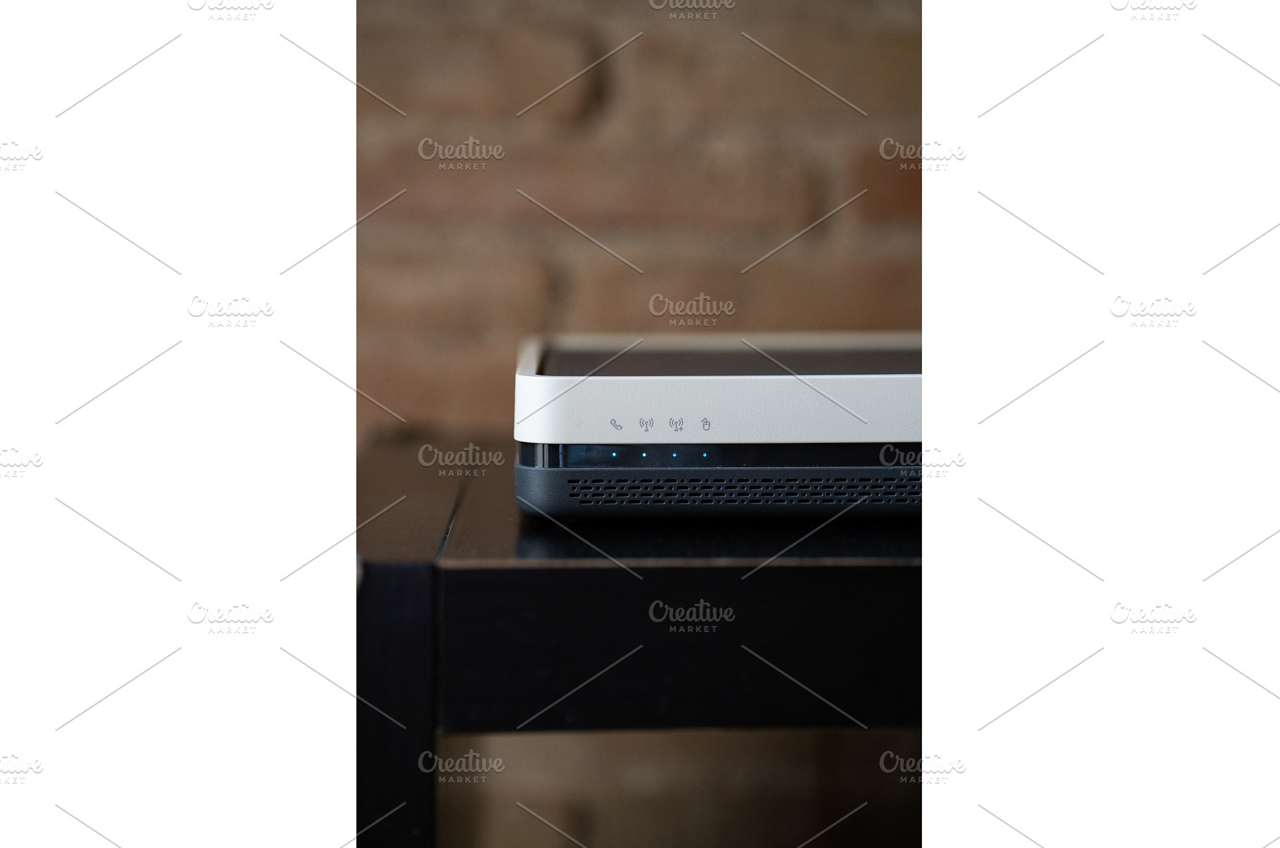 Modern internet modem displaying, a Technology Photo by volodymyrshtun13795