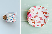 Watercolor Terrazzo Patterns, a Pattern Graphic by Slastick (Thumbnail 3 of 6)
