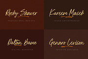 The Rolleta - Handbrush Signature, a Script Font by Almarkhatype (Thumbnail 6 of 11)