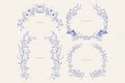 Rustic Chinoiserie Floral Pack, a Decorative Illustration by AW Studios (Thumbnail 2 of 10)
