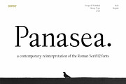 Panasea | 12 Fonts, a Serif Font by Skinny Type (Thumbnail 1 of 15)