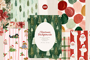 100 Christmas Backgrounds, a Background Graphic by PeDe Designs (Thumbnail 8 of 16)