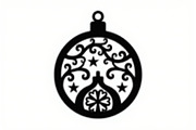 Christmas Laser Cut Ornament Bundle, a Graphic by musafir_fashion (Thumbnail 6 of 14)