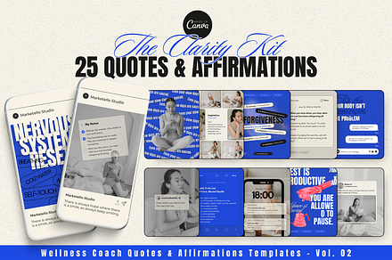 Quotes & Affirmations Canva Template