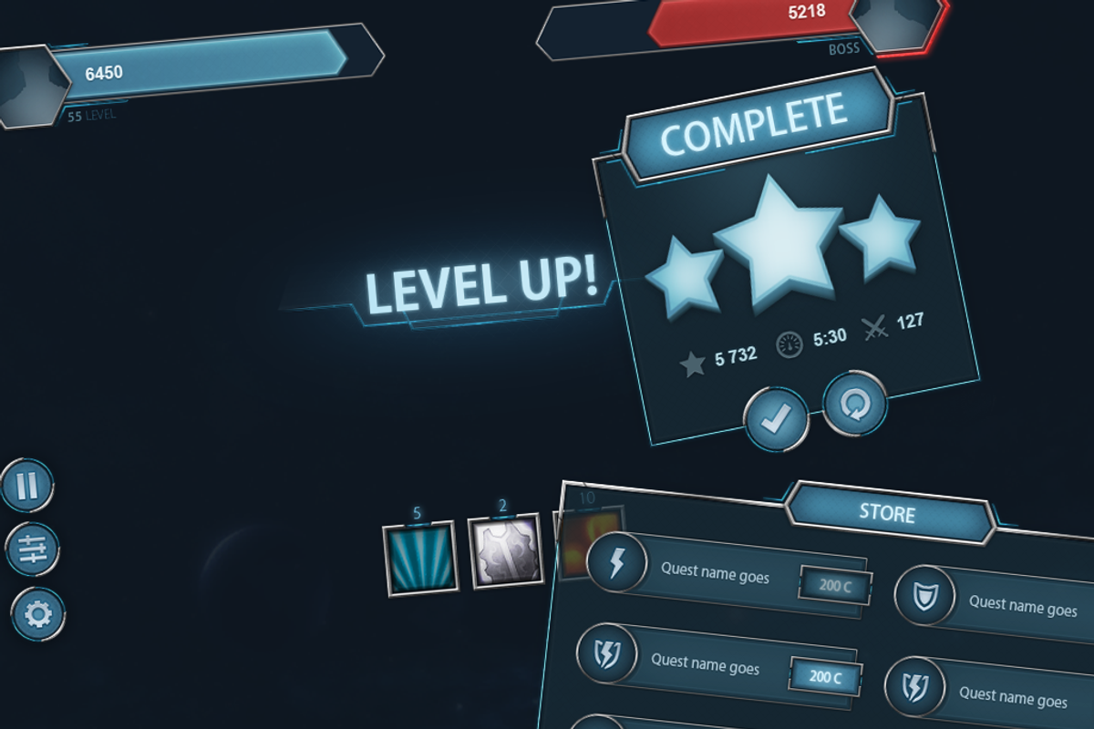 SpaceShift Mobile UI, a Templates & Theme by EvilSystem (Photo 1 of 14)